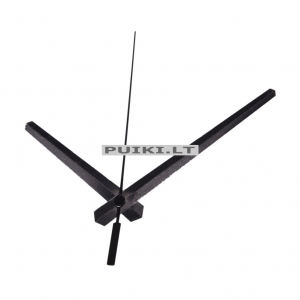 Laikrodžio mechanizmas "Juodoji klasikinė tvirtybė 3" (10 vnt.)