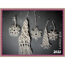 Pintų eglučių, snaigių rinkinys