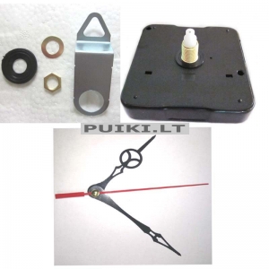 Laikrodžio mechanizmas "Stilingoji juodoji elegancija 4" (10 vnt.)