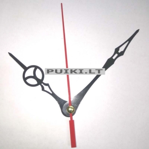 Laikrodžio mechanizmas "Stilingoji juodoji elegancija 4" (10 vnt.)