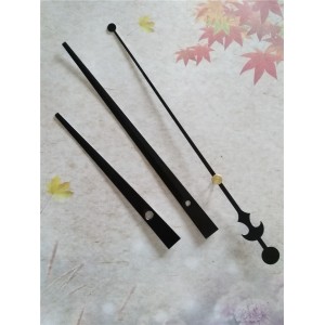 Sieninio laikrodžio rodyklės "Juodieji kardai su alebarda"