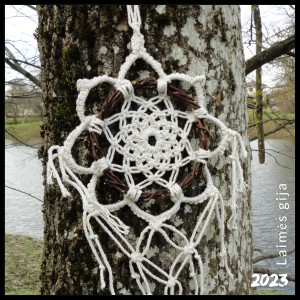 Rankų darbo dekoracija "Sėkmės gėlė'