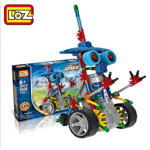 Elektroninis robotas - surenkamas vaikiškas konstruktorius "Robotų pasaulis" (vaiko lavinimas, lengvai surenkamas)