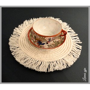 Medvilninių padėklų rinkinys šeimai "Mes už Šeimą", 7 vnt.