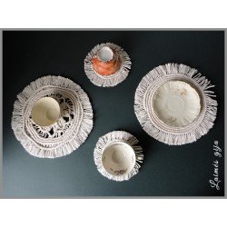 Medvilninių padėklų rinkinys šeimai "Mes už Šeimą", 7 vnt.