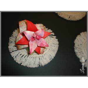 Medvilninis rankų darbo padėkliukas"Pasitinkant pavasį', 15 cm