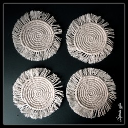 Medvilninis rankų darbo padėkliukas"Pasitinkant pavasį', 15 cm