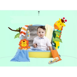 Profesionali elektroninė plaukų kirpimo mašinėlė "Liūtukas ir drambliukas" (6 pozicinų, nepralaidi vandeniui, 60 min)