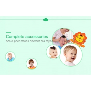 Profesionali elektroninė plaukų kirpimo mašinėlė "Linksmasis žirafiukas" (6 pozicinų, nepralaidi vandeniui, 60 min)