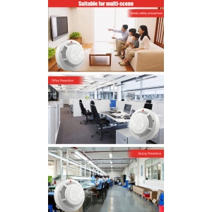 Dūmų jutiklis - signalizacija "Auksinė apsauga" (apsaugotas nuo dulkių)