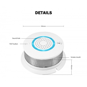 Išmanusis dūmų ir ugnies jutiklis - signalizacija "Mobilus patikimumas"
