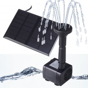 Fontano siurblys maitinamas saulės baterija