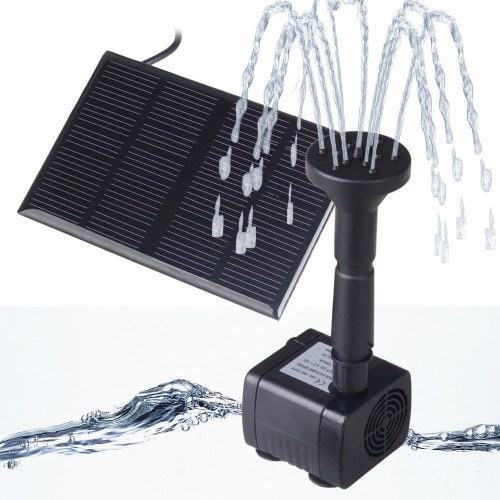 Fontano siurblys maitinamas saulės baterija